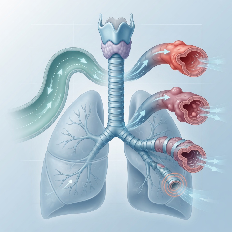 Tracheal stenosis windpipe resection anastomosis illustration